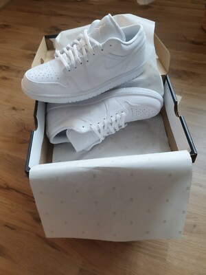 Nike Air Jorda 1Low Triple White. Größe 44.Neu ..