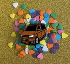 Enamel Pin Badge ORANGE compatible with VW Camper Van Transporter T5