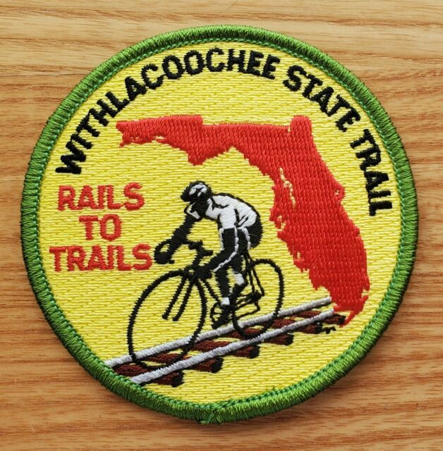 Withlacoochee State Trail Florida Rails to Trails Patch Bicycle Cycling