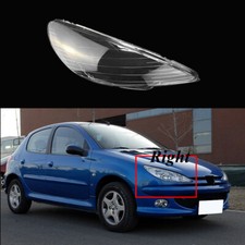Fit Peugeot 206 04-08 Car Headlight Lens Right Headlight Cover Shell Right Side