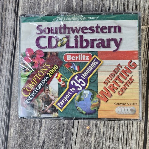 Berlitz - Southwestern CD Library / The Learning Company (5 PC CD-ROM, 1999) NEW