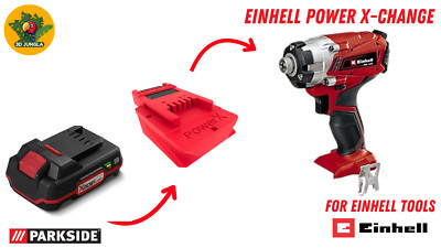 PARKSIDE X20V TEAM TOOL BATTERY ADAPTER EINHELL 18V POWER X-CHANGE