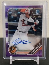 2019 Bowman Draft Baseball Adley Rutschman Purple Auto 245/250