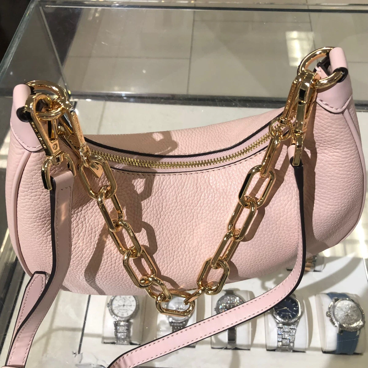 Pink mk sale crossbody bag