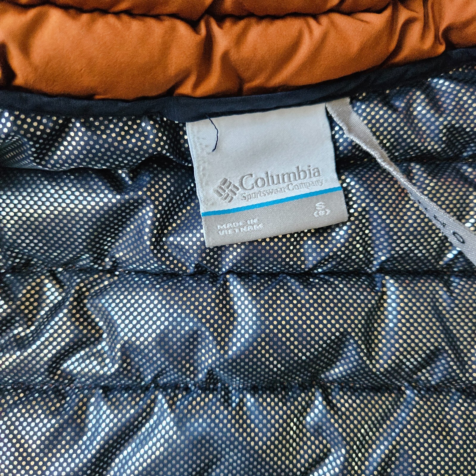 Columbia Boys' Youth Powder Lite Jacket Size Medium Blue and Orange image 4