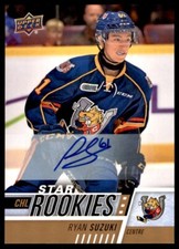 2017-18 UPPER DECK CHL AUTOGRAPHS RYAN SUZUKI BARRIE COLTS #301