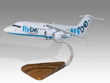 BAe 146-300 Flybe Desk Wood Airplane New Model Large Scale 1/72