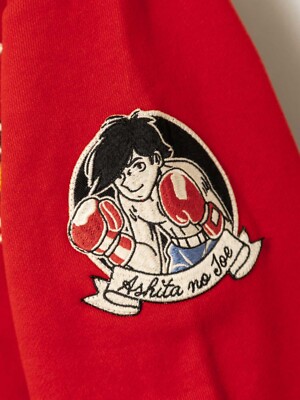 Ameri VINTAGE - よchiです‼️ Ashita no Joe 55th Anniversary Full Zip Warm Hoodie Red US M