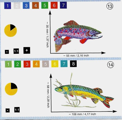 FISHING #33 Pfaff Creative Embroidery Card - 7560, 7562, 7570, 2140 2170 TESTED - Picture 9 of 12
