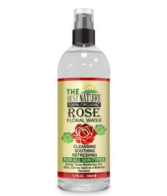 100 % reines natürliches organisches Rosenwasser Toner Reiniger, Feuchtigkeitscreme für frisches Gesicht 