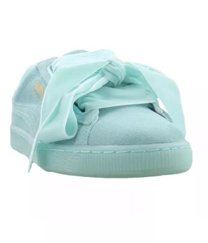 puma suede heart white