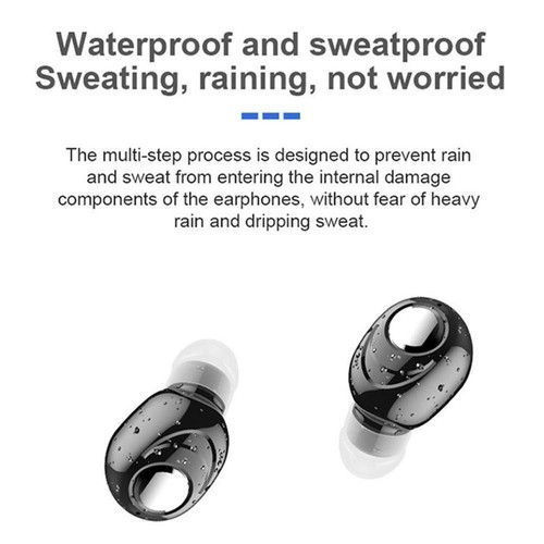 Wireless Bluetooth Earbuds In-Ear Stereo Earphones Headset Headphones Sport USS - Picture 5 of 15