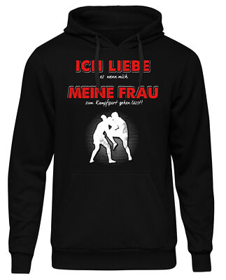 Ich liebe meine Frau Kampfsport Herren Kapuzenpullover | MMA Boxen Sport Traning