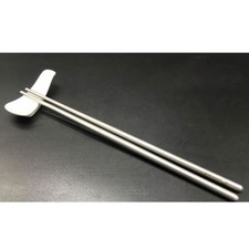 1 Pair Titanium Chopsticks Metal Hollow Hiking Camping Outdoor Travel Chinese