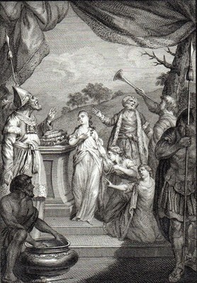JEPHTHAH S RASH VOW 1777 William Walker - Daniel Dodd ANTIQUE ETCHING