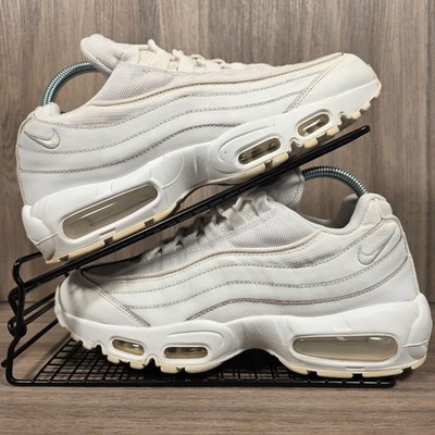 Nike Air Max 95 Essential Herren Sportschuhe Weiß Grau Nebel Laufschuhe Größe UK 8