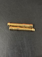 Gold Color Ribbed Bolo Tip 34mm 1-1/4" - Pack of 10 pair