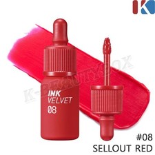 PERIPERA Ink The Velvet 4g 08 Sellout Red Longwear Smooth Lip Tint K-Beauty NEW
