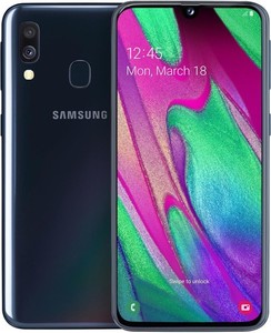 Samsung Galaxy A40 DualSim schwarz 64GB LTE Android Smartphone 5,9" 16 MPX