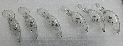 Unpainted lure blank(6) - 3'' Mid Diver 6-8'   ''FREE SHIP!''