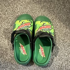Ground Up Mountain Dew Mens Green Slip-On Clo...