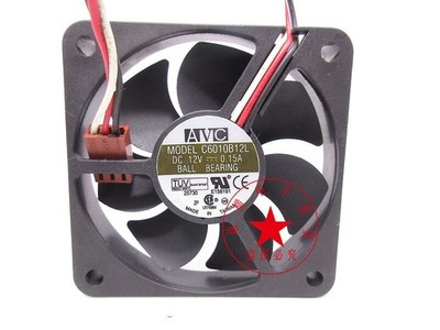 AVC C6010B12L 6010 DC 12V 0.15A 3-wire speed measurement silent cooling fan  *pt