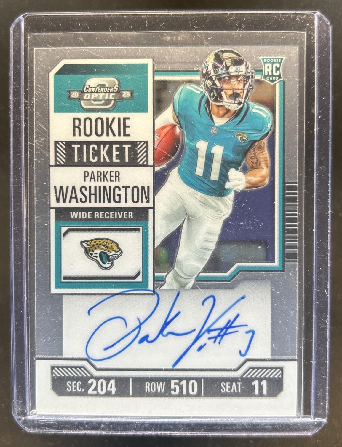 Parker Washington Panini Contenders Optic #127 Autograph