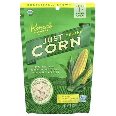 KAREN'S NATURALS Organic Just Corn®, 3 oz (84 g)