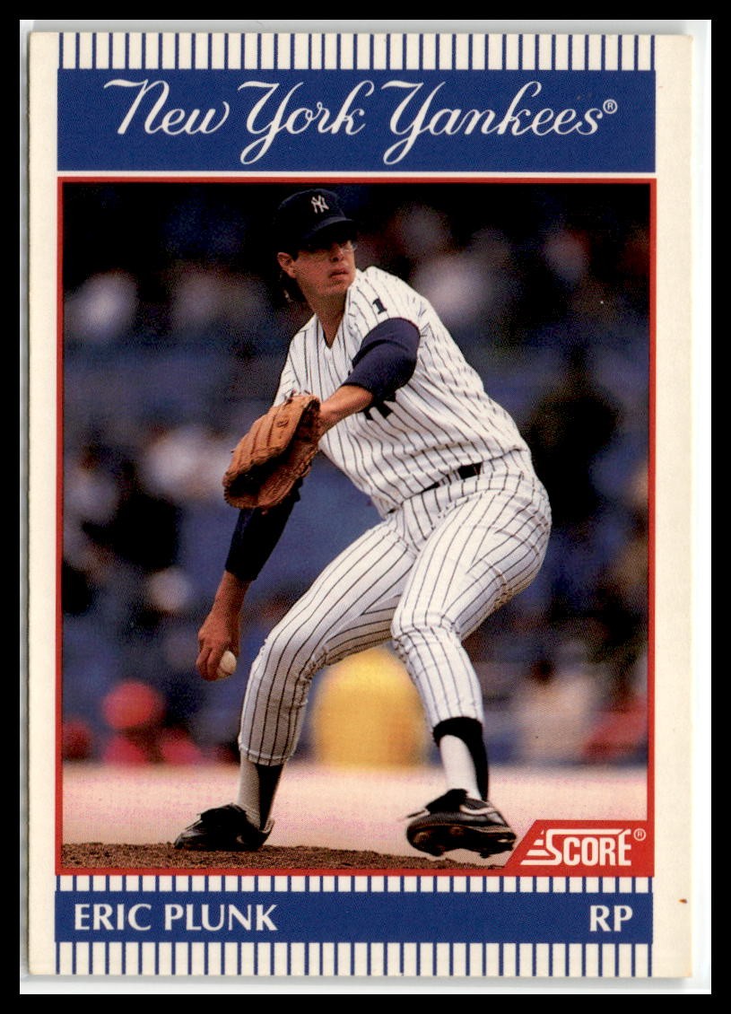 Eric Plunk 1990 Score New York Yankees #20 New York Yankees