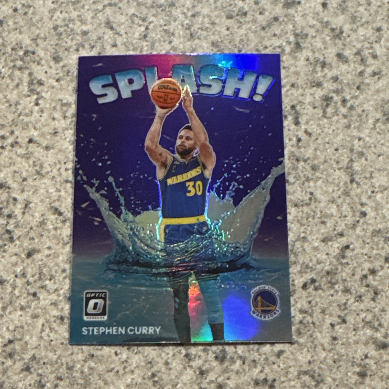 2022-23 Panini Donruss Optic - Splash! Stephen Curry #10 Purple Prizm