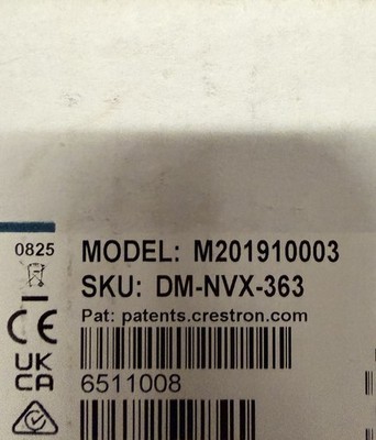 Crestron DM-NVX-363  (NEW) DM NVX  4K60 4:4:4 HDR Network AV Encoder/Decoder