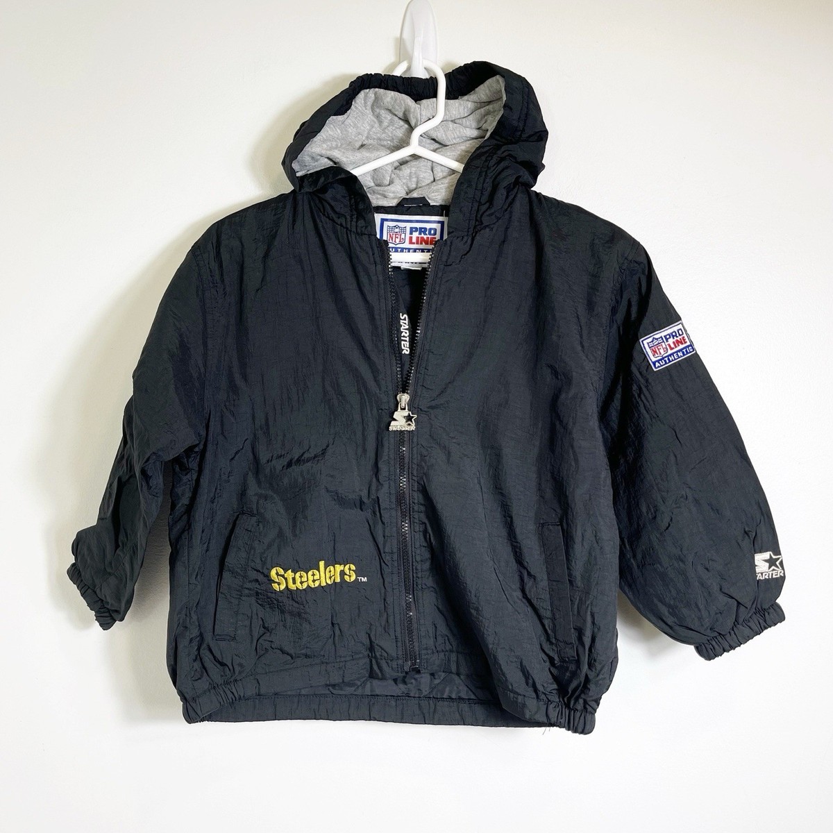 Vintage 90s Starter Pittsburgh Steelers Puffer Jacket Youth Kids