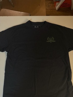 Buck Wear Hunting Graphic T-Shirt Black with Deer and Hunter Print