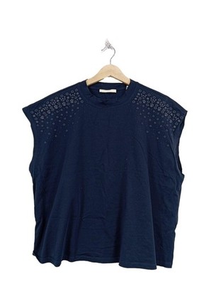 ESPRIT T-Shirt Damen Shirt Gr. DE 40 blau Casual-Look