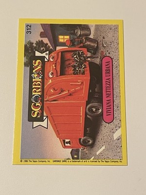 Sgorbions Series 2 Lotta Litter / Garbage Mouth Gilbert GPK Garbage Pail Kids