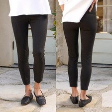 NEW Frank  Eileen Murphy The Billion Dollar Stretch Cropped Pant Black Size: XS