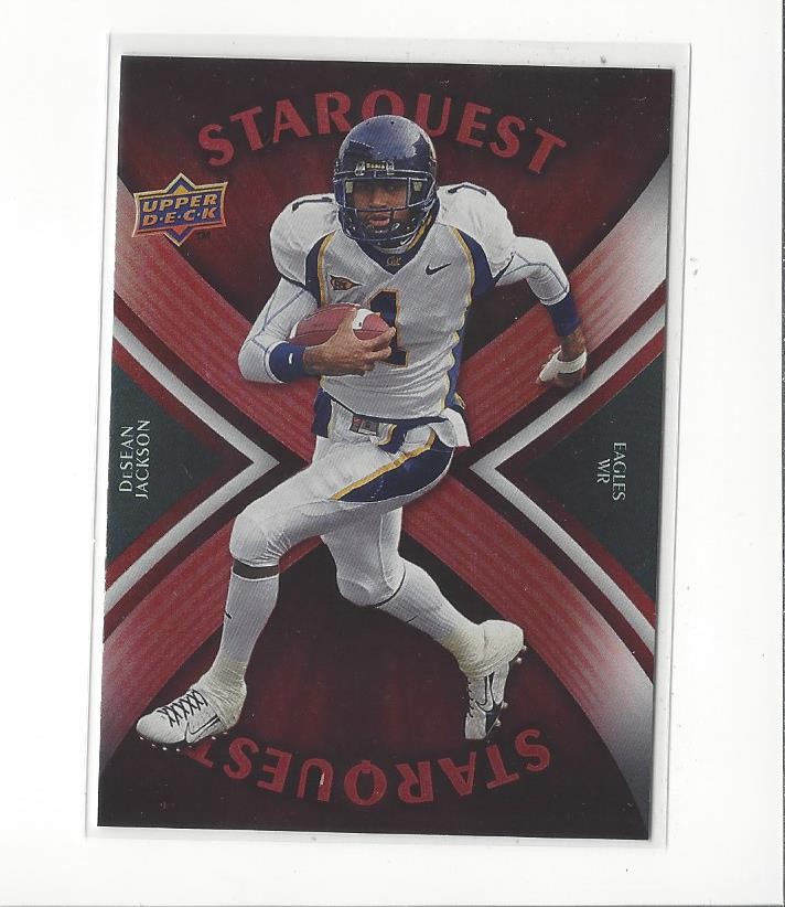 2008 UD StarQuest Rainbow Red #SQ9 DeSean Jackson Rookie Eagles Buccaneers