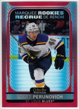 2021-22 Upper Deck O-Pee-Chee Platinum Red Prism SCOTT PERUNOVICH 288 199 OPC RC