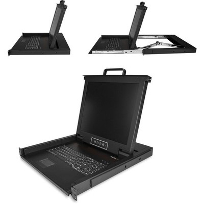 StarTech.com RKCONS1701 1U 17'' LCD KVM Console Single Port VGA USB