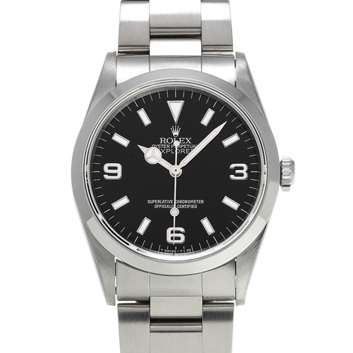 ROLEX Explorer 14270 black WATCH 722765