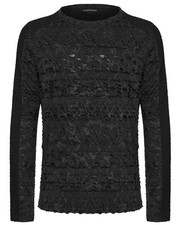 Punk Rave Herren Apocalyptic Gothic Struktur Strick Top