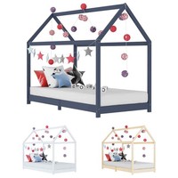 Solid Pine Wood Kids Bed Frame Toddler Beds Multi Colours Multi Sizes