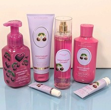 6 Piece Set SWEETHEART CHERRY Bath  Body Works Vanilla Pistachio Fragrance Mist