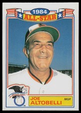1985 Topps - Rack Pack Glossy All-Stars Joe Altobelli #12 American League Oriole