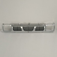For 1993-1997 Nissan D21 Xepickup Front Hood Chrome Argent Grille Ni1200116