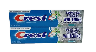 2x crest zahncr. bakingsoda & peroxide 232g Whitening, ges.464g 