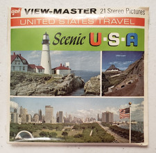 View-Master United States Travel Scenic USA 3 Reels Packet NEW SEALED