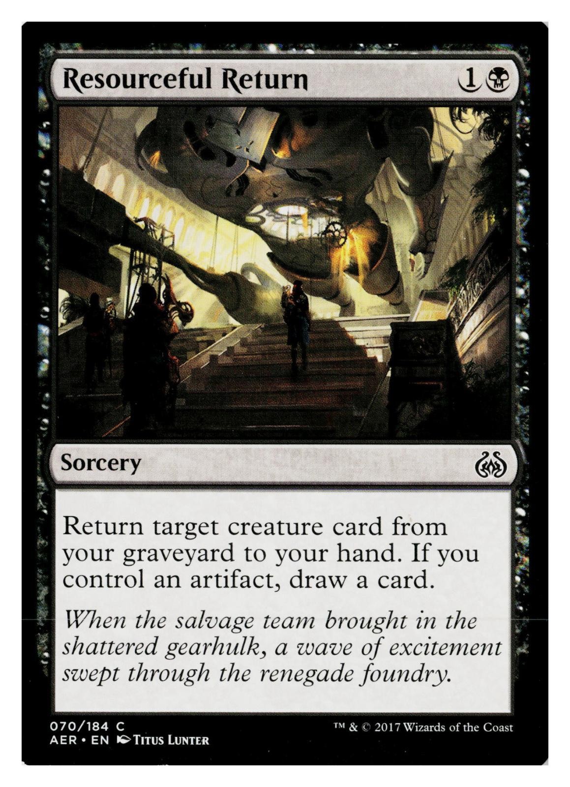 Resourceful Return 70 Common Aether Revolt Magic: The Gathering Near Mint