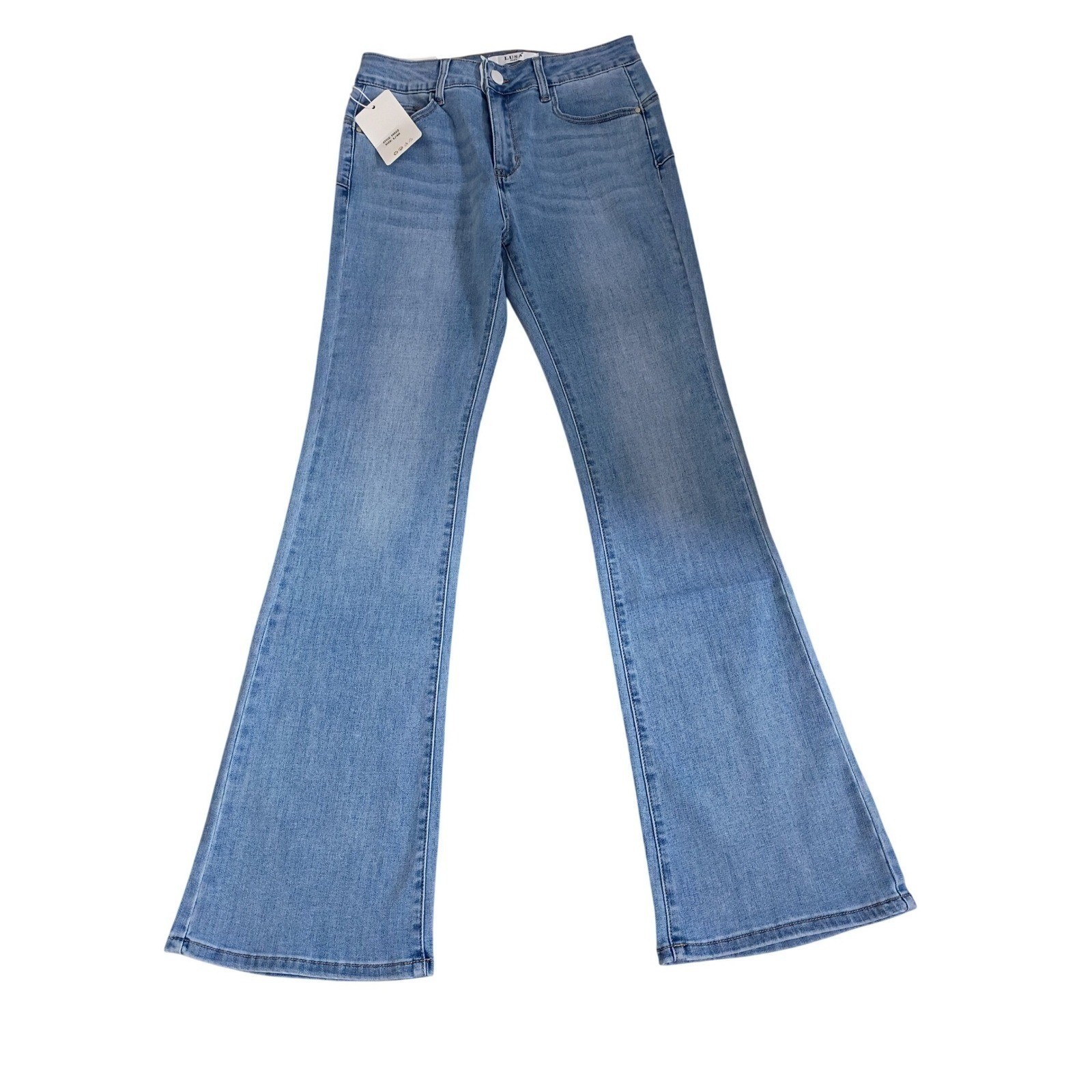 Parisian LUSA Super High Rise Bootcut Jeans Mid Wash W30x32 EU42 Classic Retro image 2