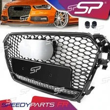 RS4 Style Black Mesh Grille for Audi A4 S4 B8.5 2013-2016 Premium Premium Plus